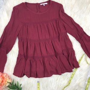 RO & DE belle sleeved blouse Sz S